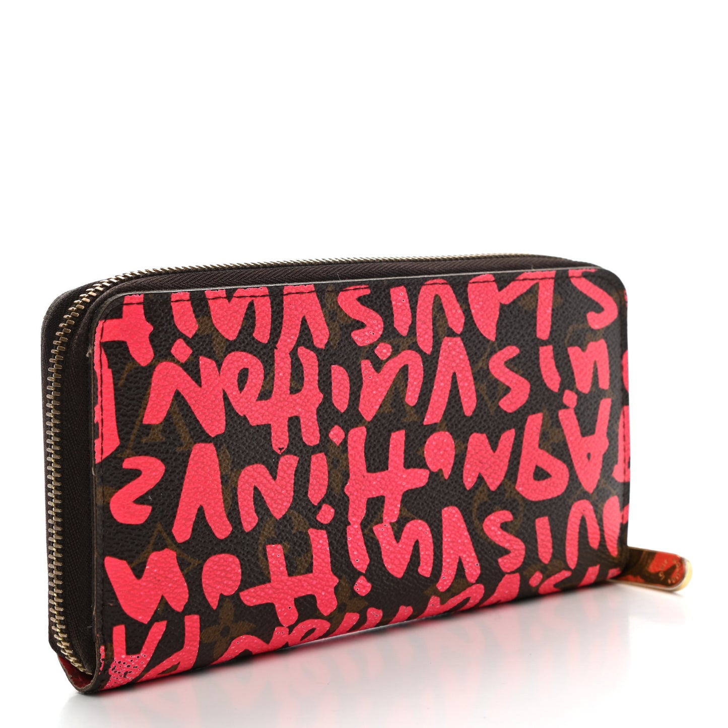 Monogram Graffiti Zippy Wallet Fuchsia