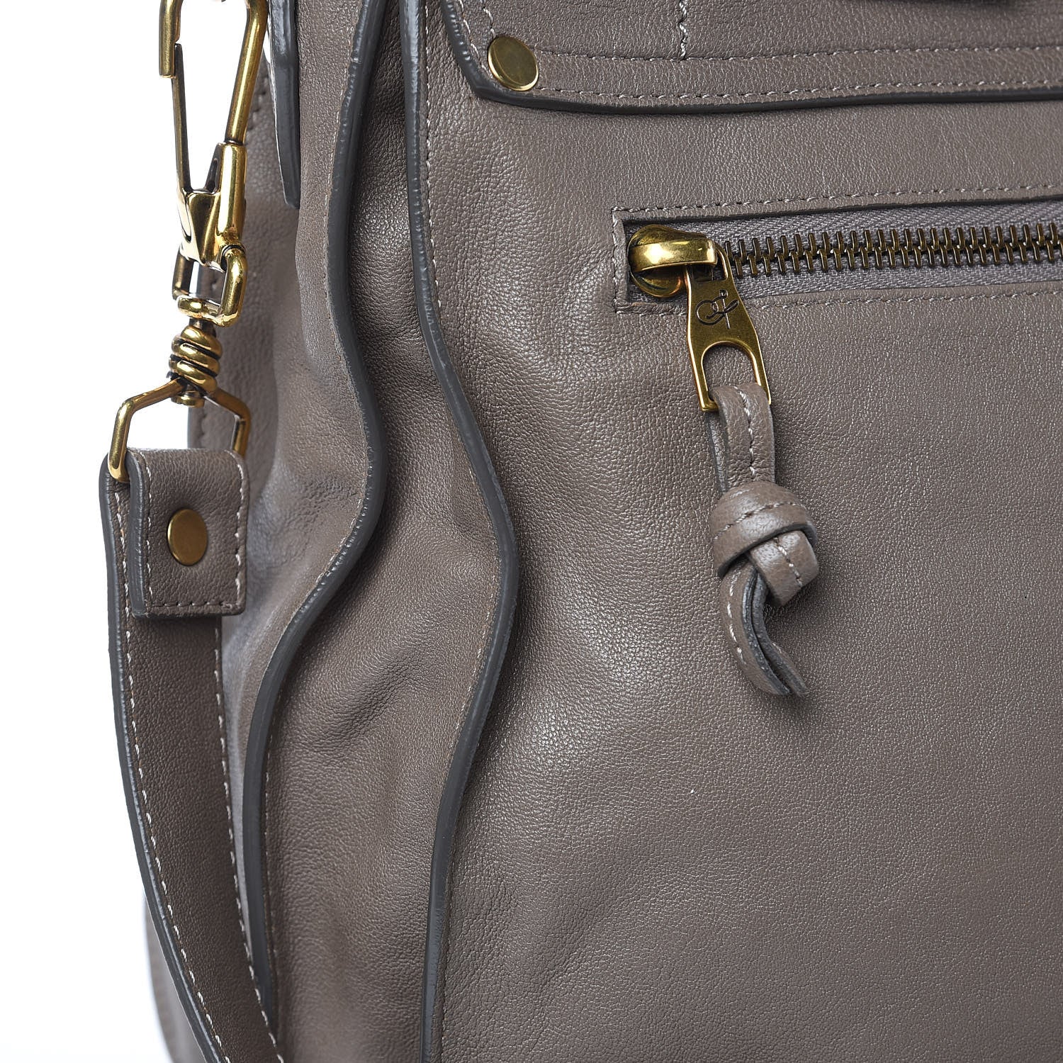 Proenza Schouler Lambskin Large PS1 Satchel Smoke 15 of 16