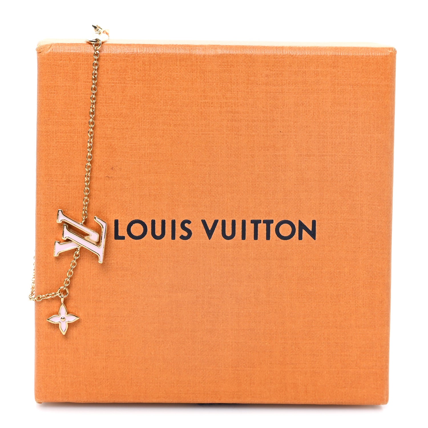 Louis Vuitton Metal Enamel LV Iconic Bracelet Gold Light Pink 7 of 7