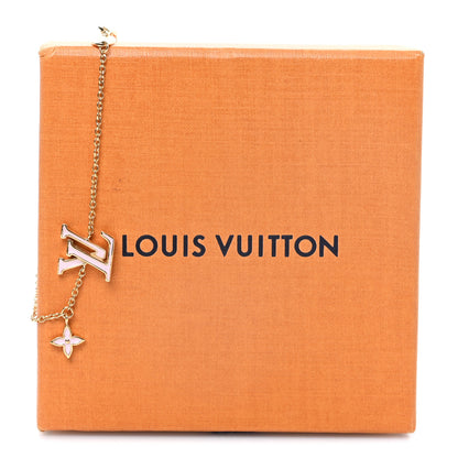 Louis Vuitton Metal Enamel LV Iconic Bracelet Gold Light Pink 7 of 7