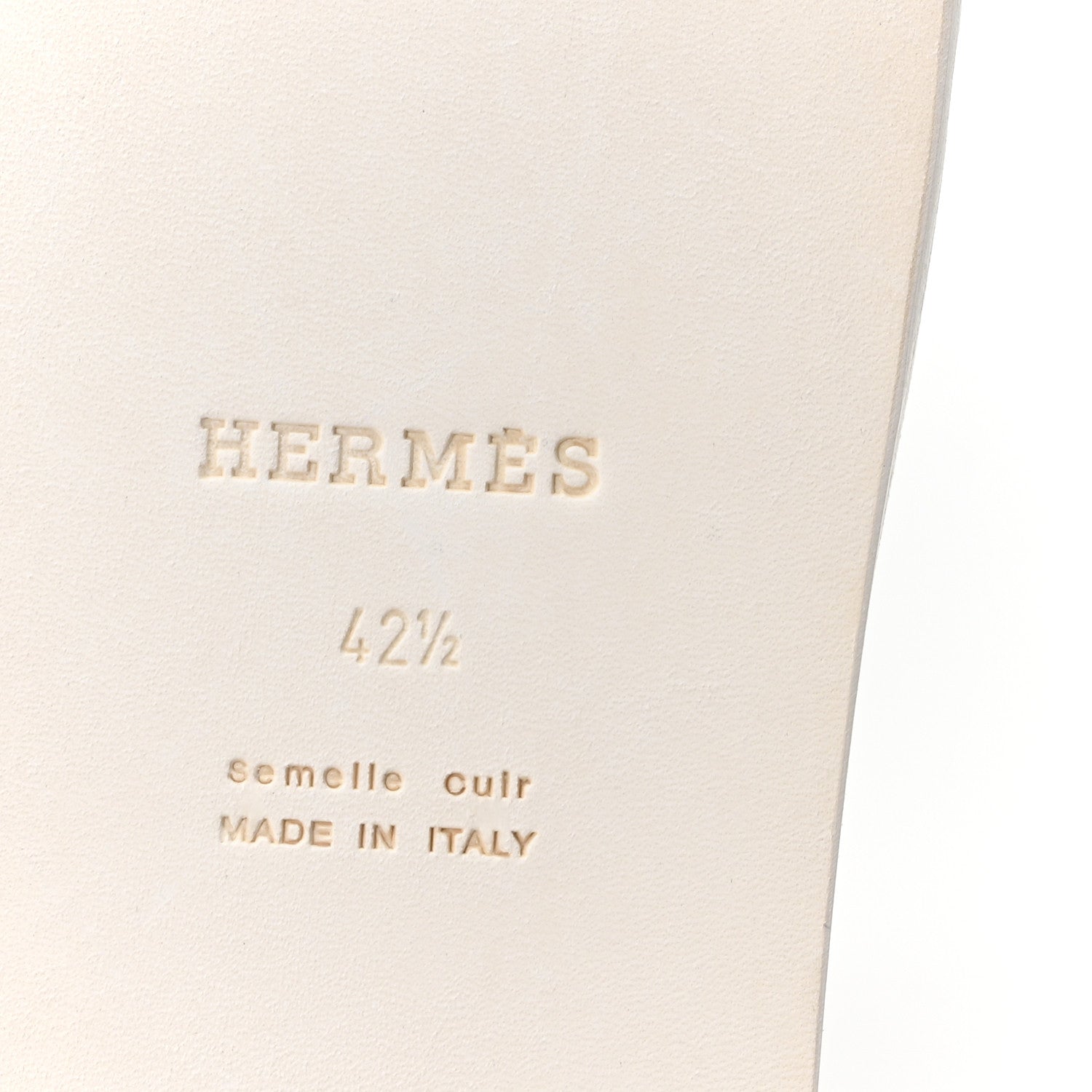 Hermes Epsom Mens Izmir Sandals 42.5 Ocean 7 of 10