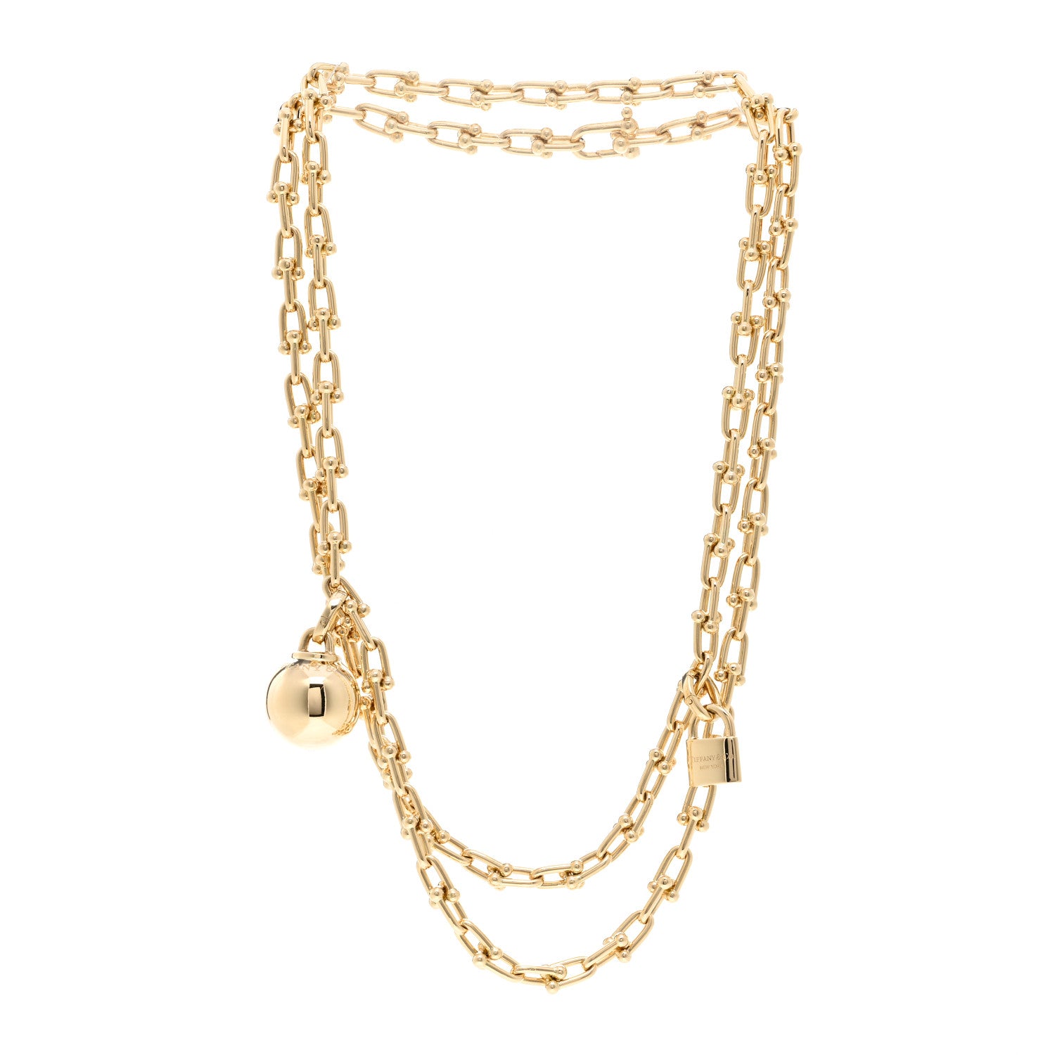 Tiffany 18K Yellow Gold HardWear Wrap Necklace 3 of 4