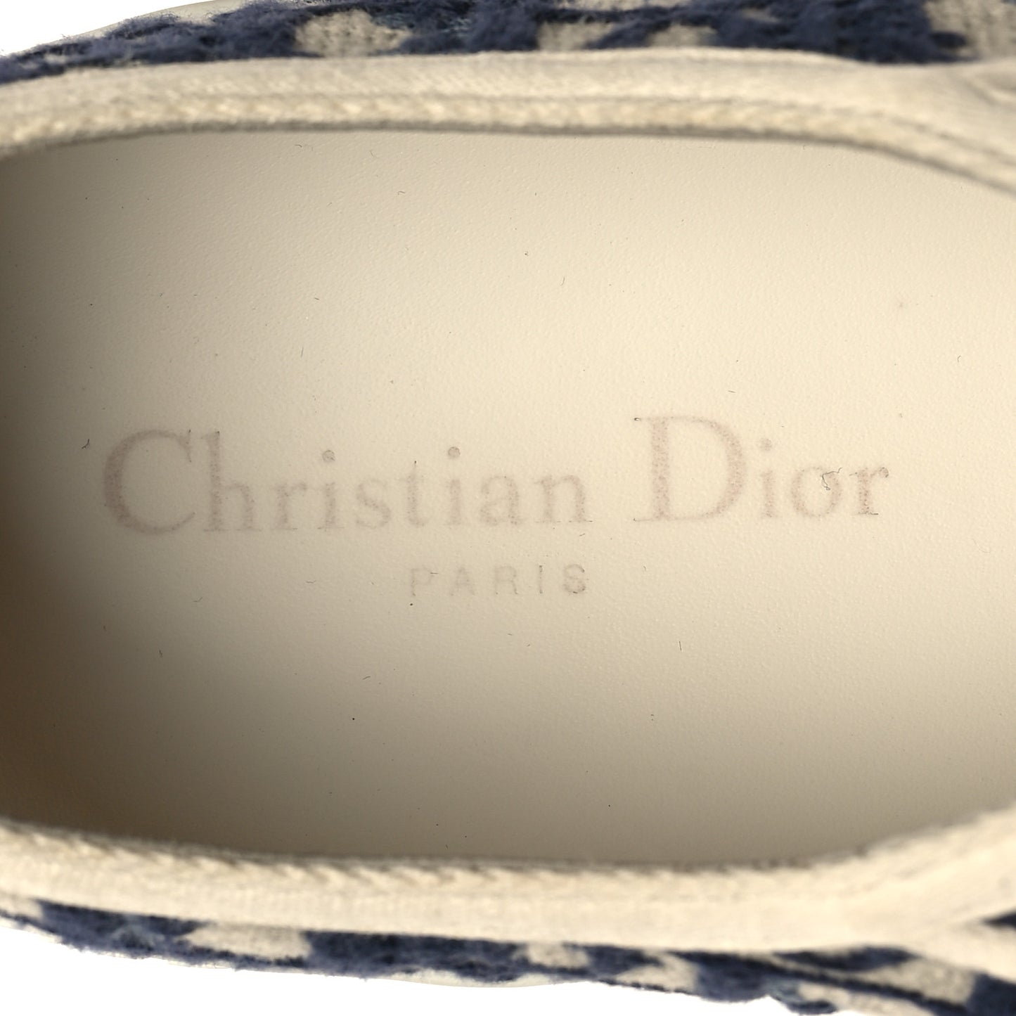 Canvas Oblique Walk'N'Dior Low Top Sneakers 40 Deep Blue