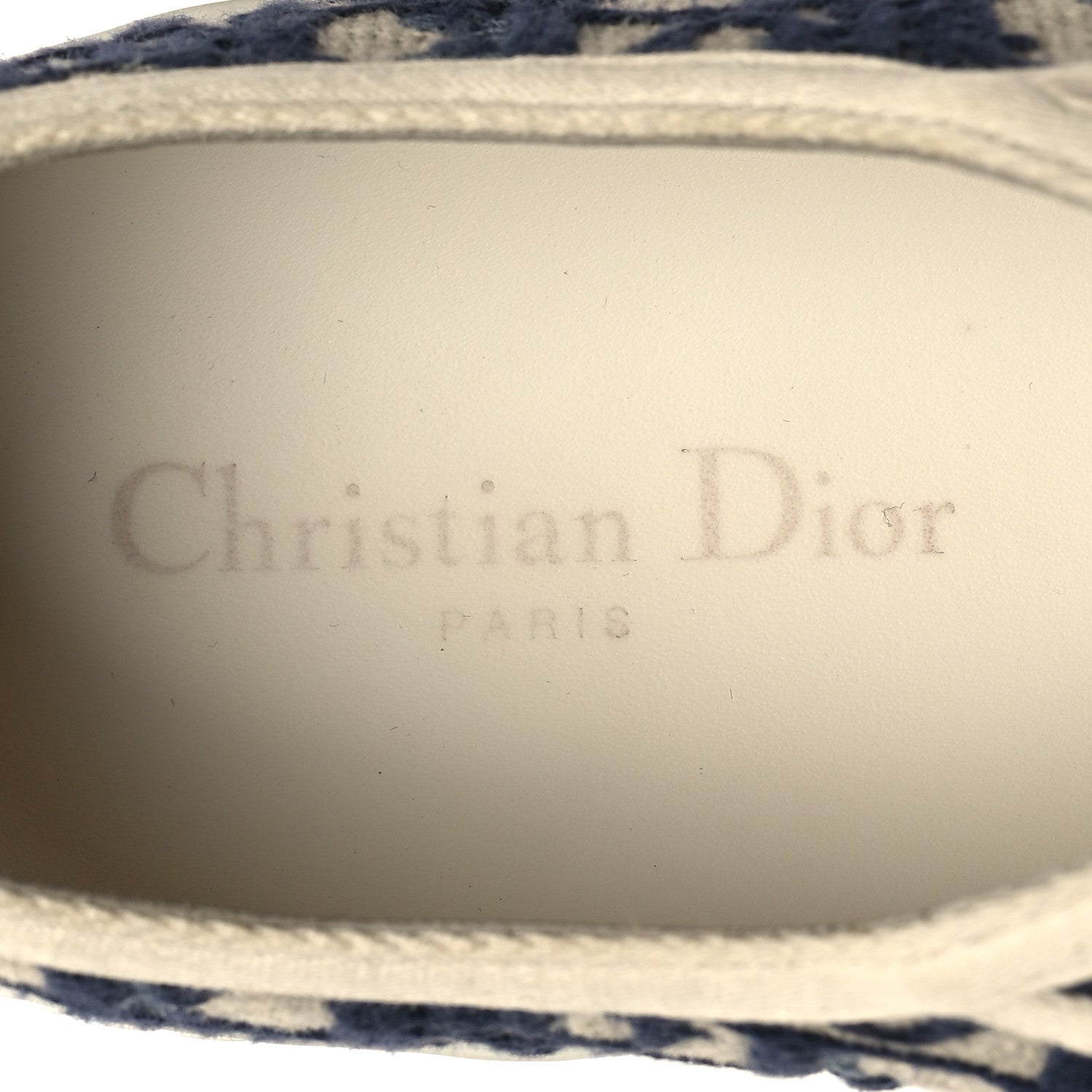 Christian Dior Canvas Oblique Walk'N'Dior Low Top Sneakers 40 Deep Blue 8 of 10