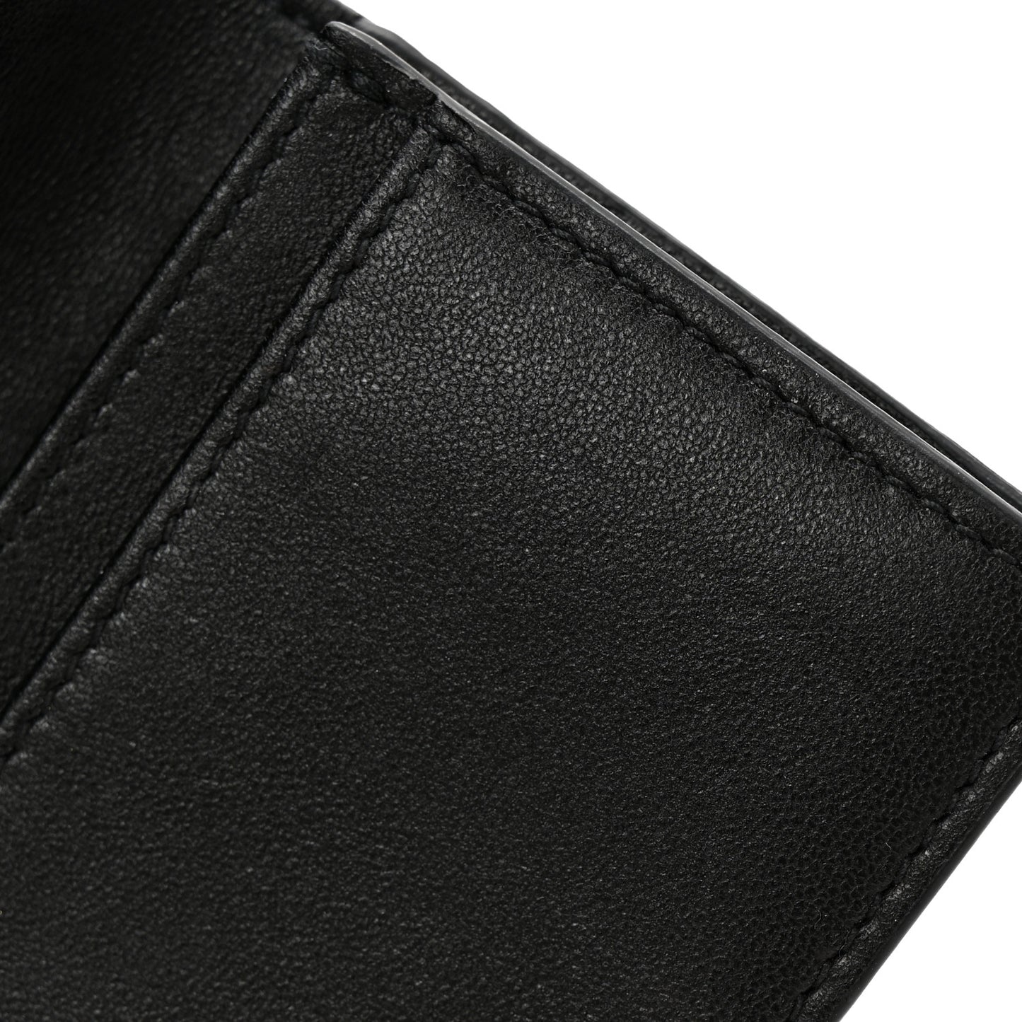 Lambskin Cannage Small Lady Dior Flap Card Holder Black