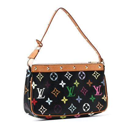 Louis Vuitton Monogram Multicolor Pochette Accessories Black 2 of 4