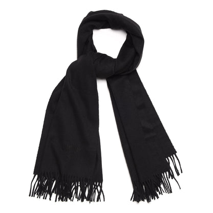 Hermes Cashmere Broderie Scarf Black 1 of 6