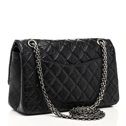 Chanel Aged Calfskin Quilted 2.55 Reissue 225 Flap Black 3 of 11