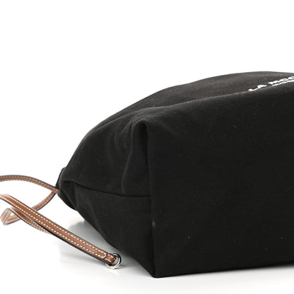 Stella McCartney Canvas Printed Drawstring Tote Bag Black 8 of 10