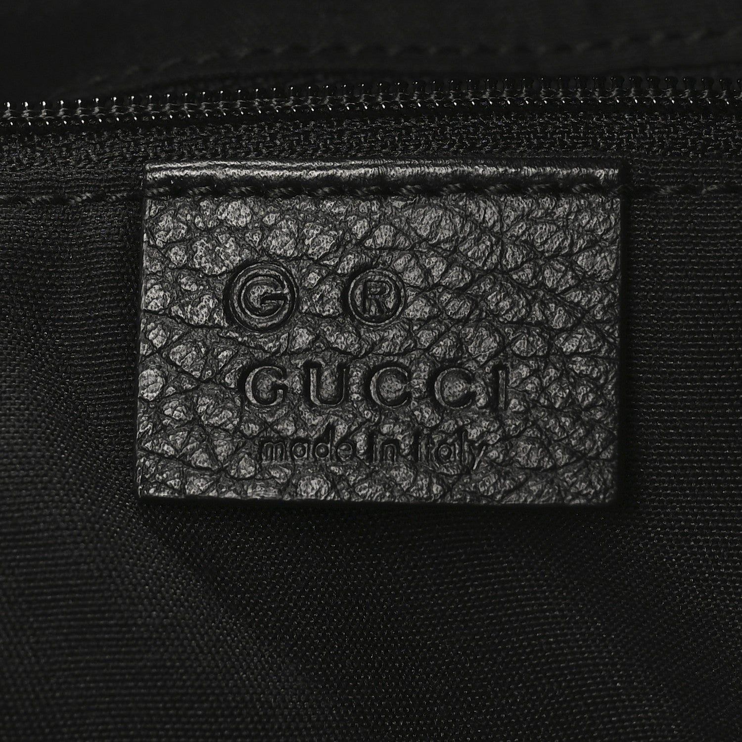 Gucci Nylon Monogram Medium GG Charm Dome Satchel Black 6 of 10