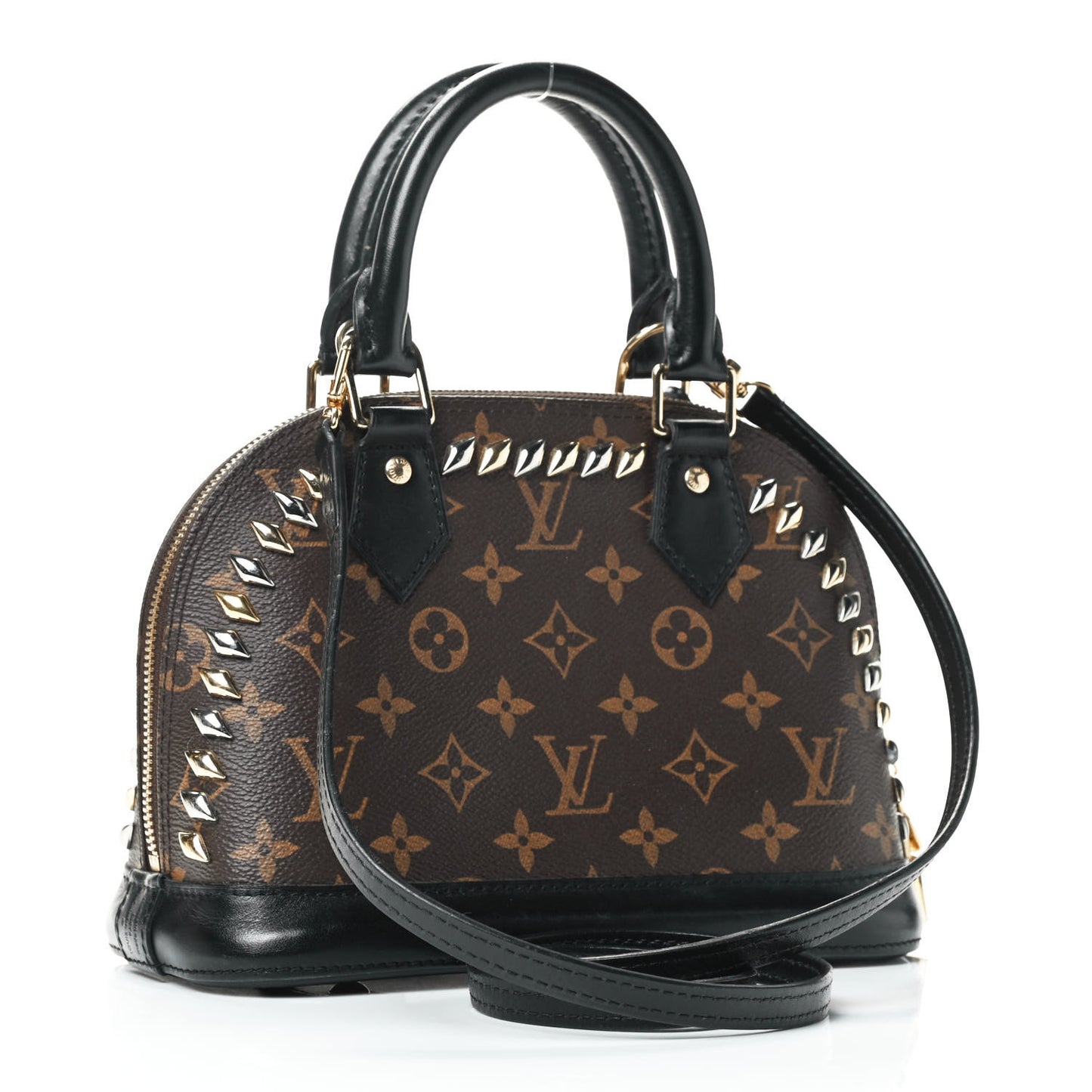 Monogram Macassar Studded Alma BB
