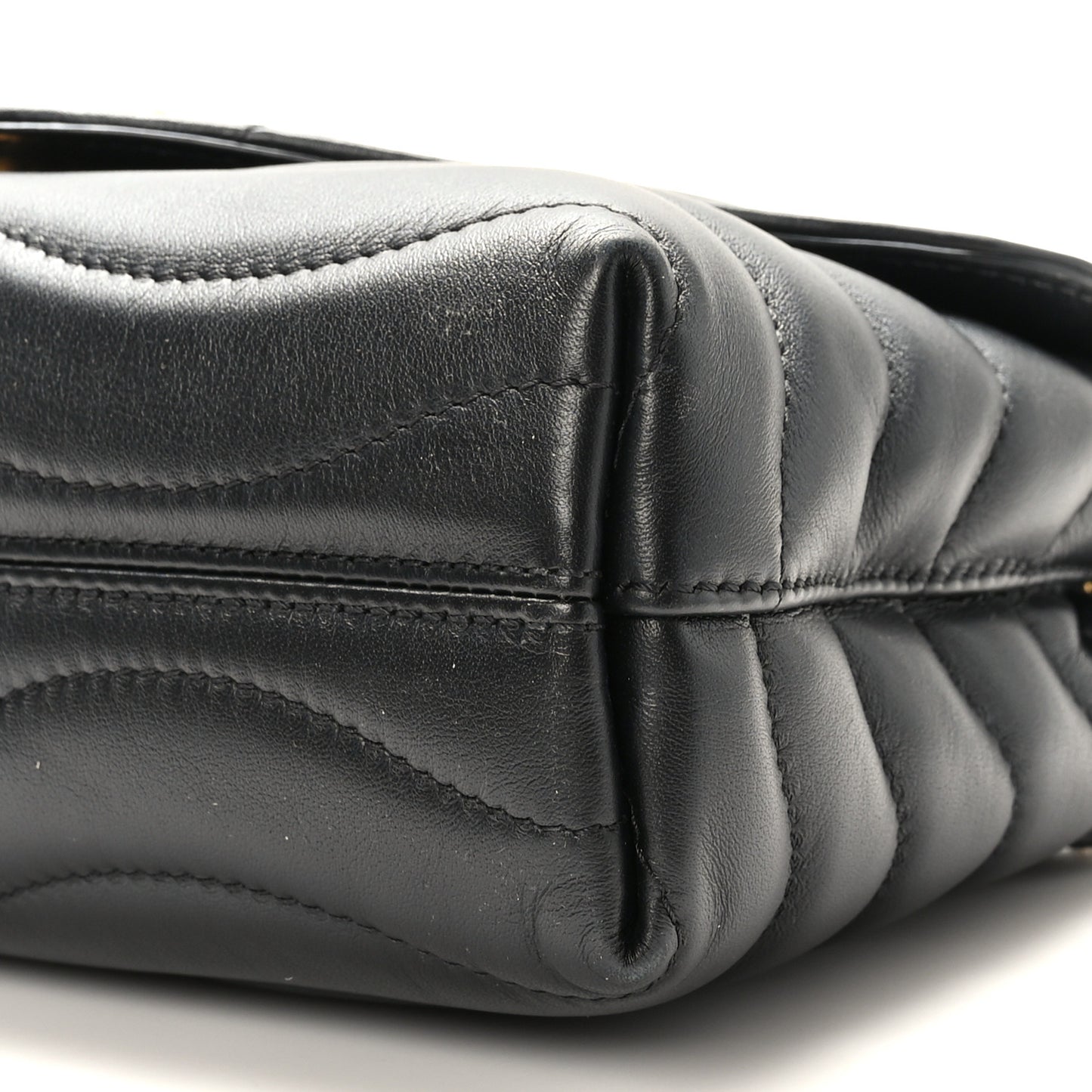 Calfskin LV New Wave Chain Bag Black