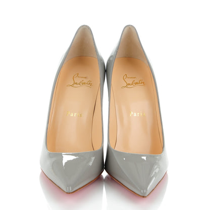 Christian Louboutin Patent Decollete 554 100 Pumps 38 Gris 2 of 8