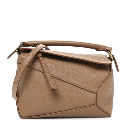 Loewe Soft Grained Calfskin Mini Puzzle Edge Toffee 1 of 10