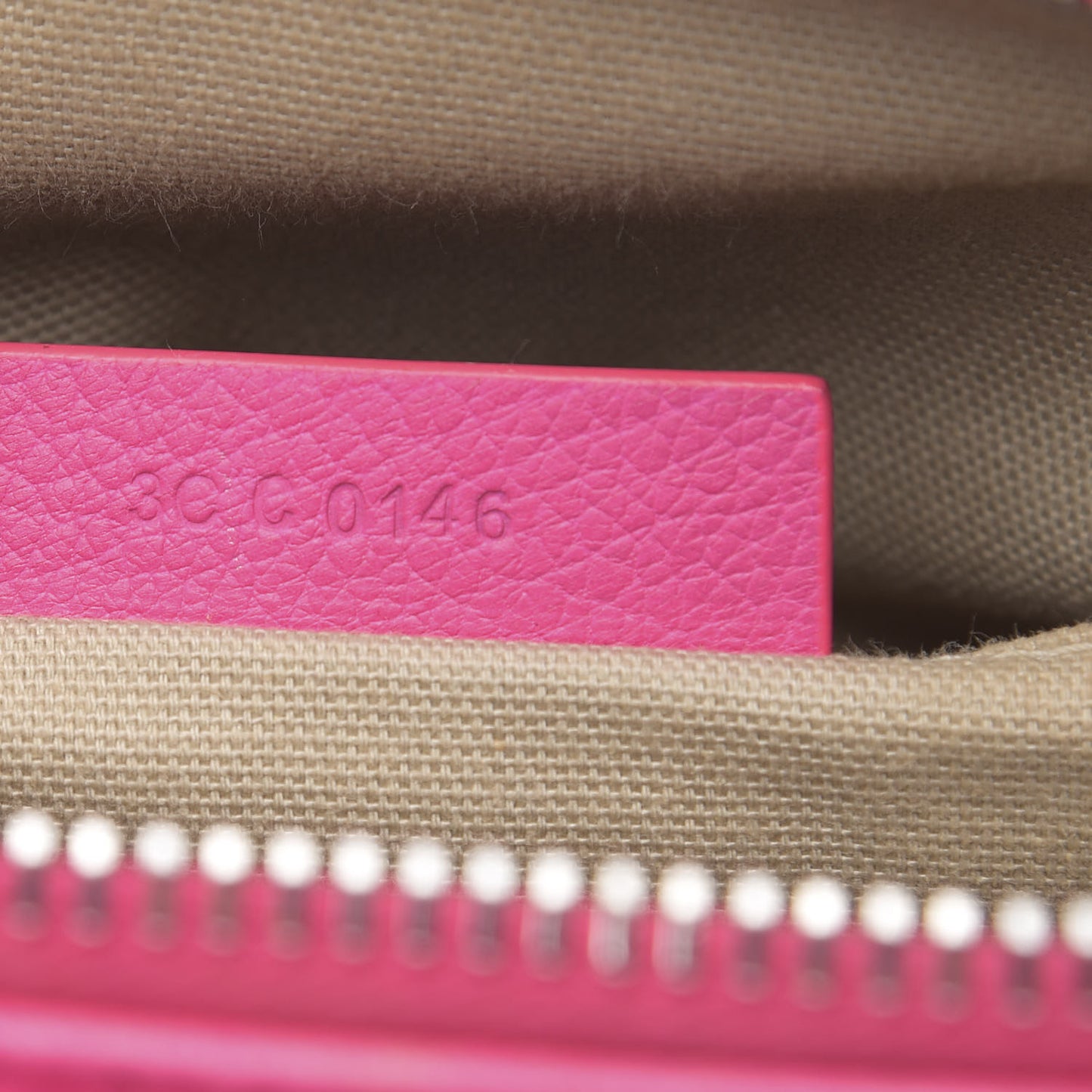 Sugar Goatskin Antigona Wristlet Pink