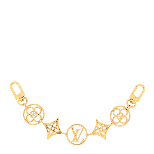 Metal Twiggy Chain Bag Charm Gold