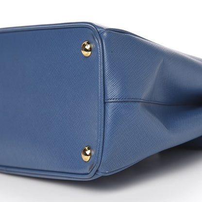 Prada Saffiano Small Galleria Double Zip Tote Bluette 16 of 17