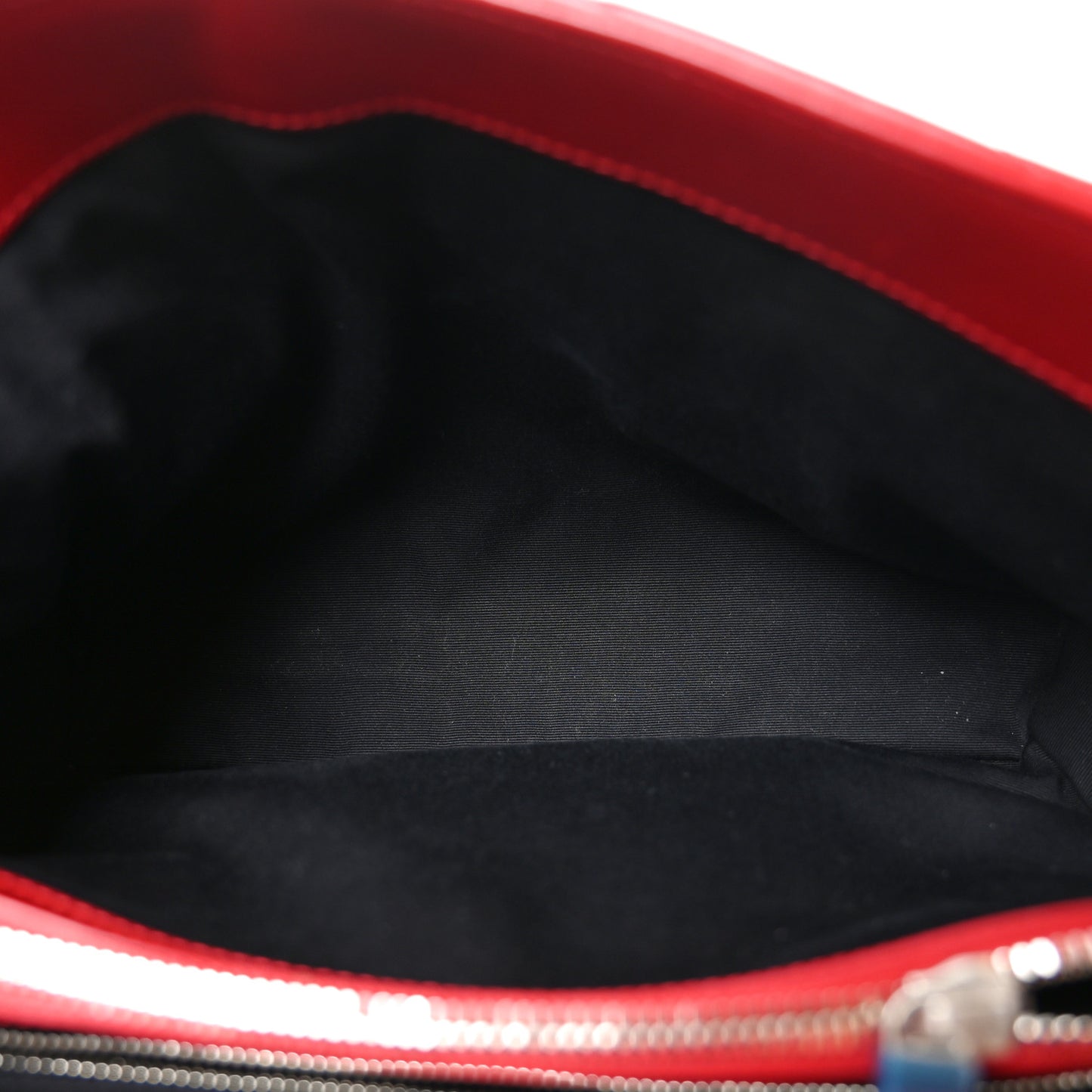 Calfskin Y Quilted Monogram Medium Loulou Chain Satchel Red