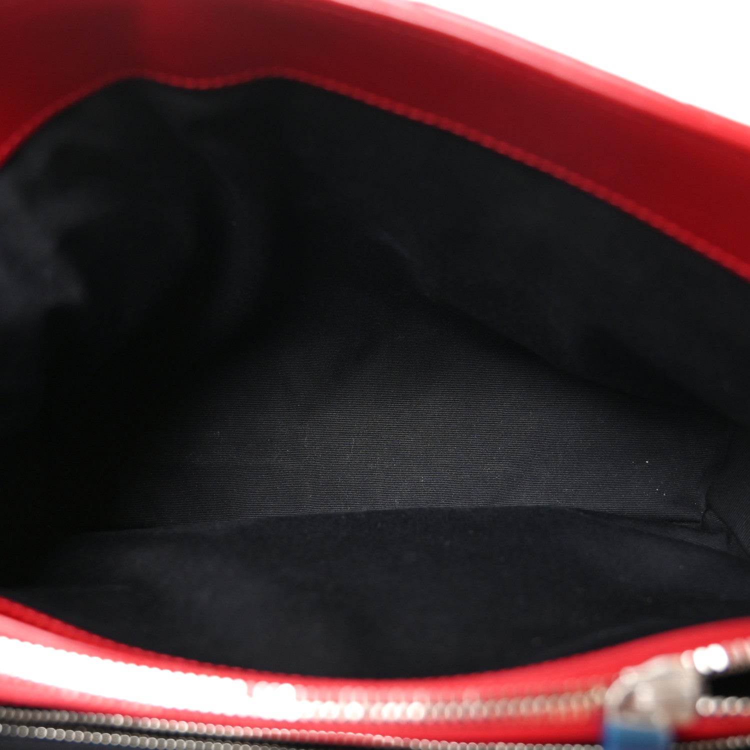 Saint Laurent Calfskin Y Quilted Monogram Medium Loulou Chain Satchel Red 5 of 9