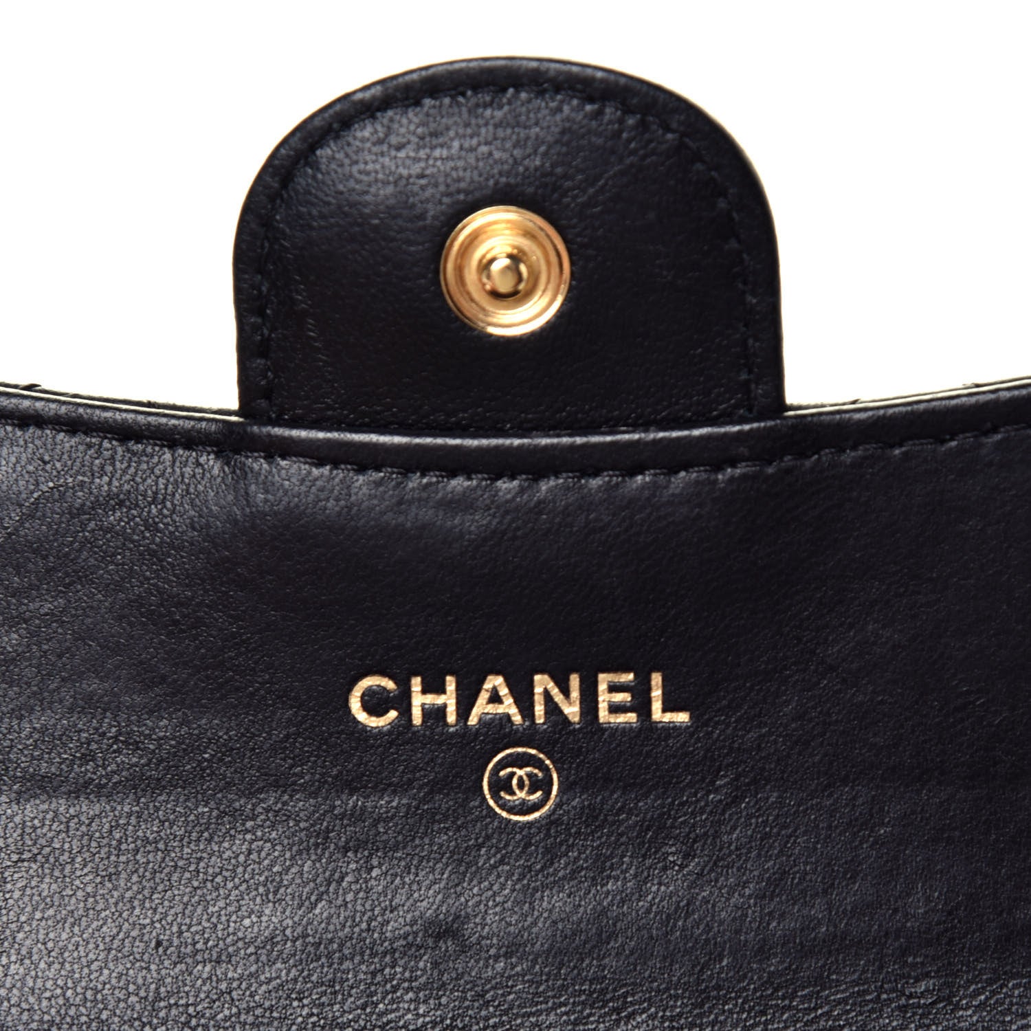 Chanel Lambskin Quilted Flap Card Holder Black 6 of 8