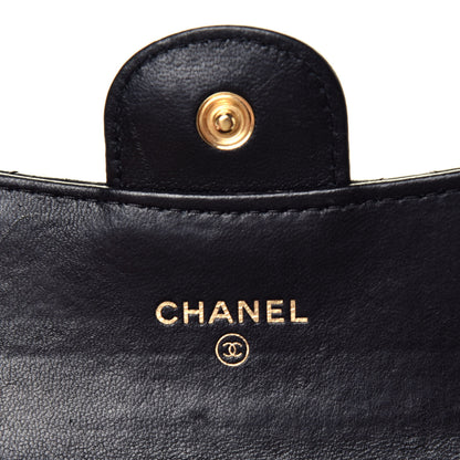Chanel Lambskin Quilted Flap Card Holder Black 6 of 8