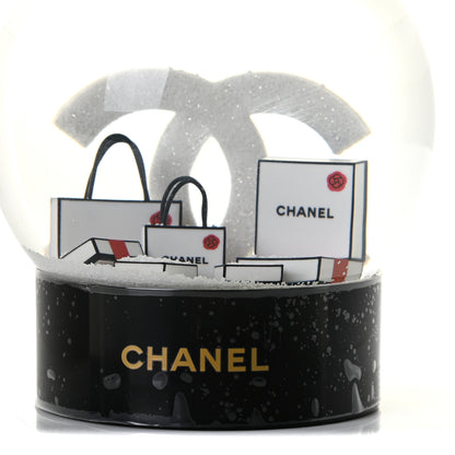 Chanel Glass CC Shopping Bag Snow Globe 1 of 6