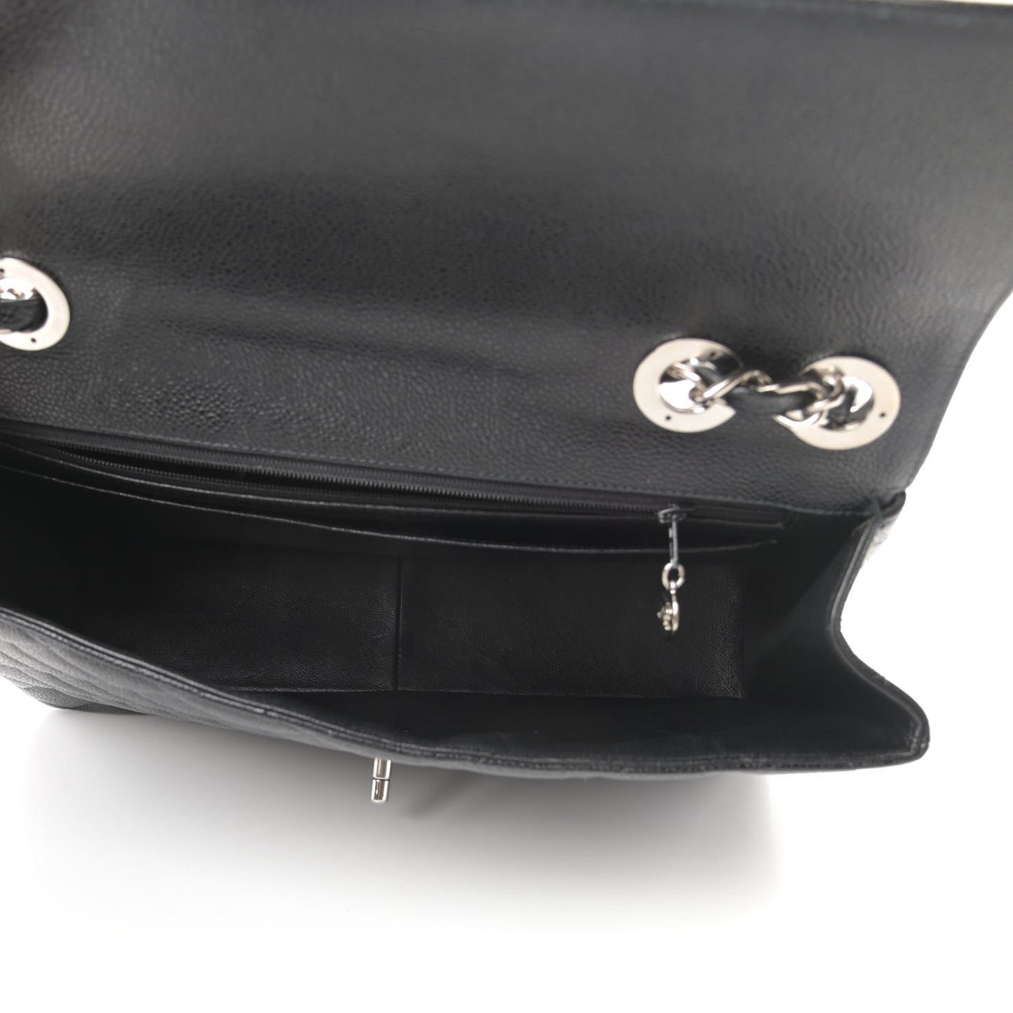Caviar Quilted Jumbo Single Flap Black