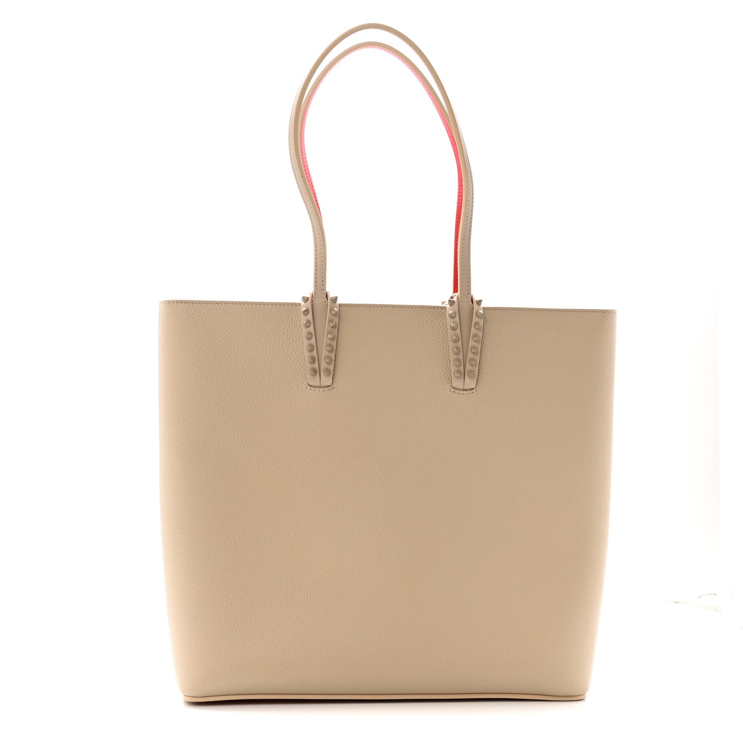 Christian Louboutin Calfskin Empire Spikes Cabata Tote Saharienne 1 of 13