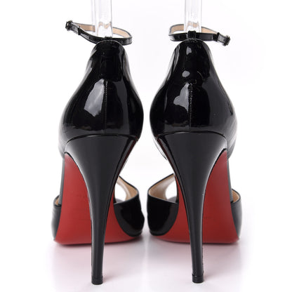 Christian Louboutin Patent Claudia 120 Pumps 39 Black 6 of 8
