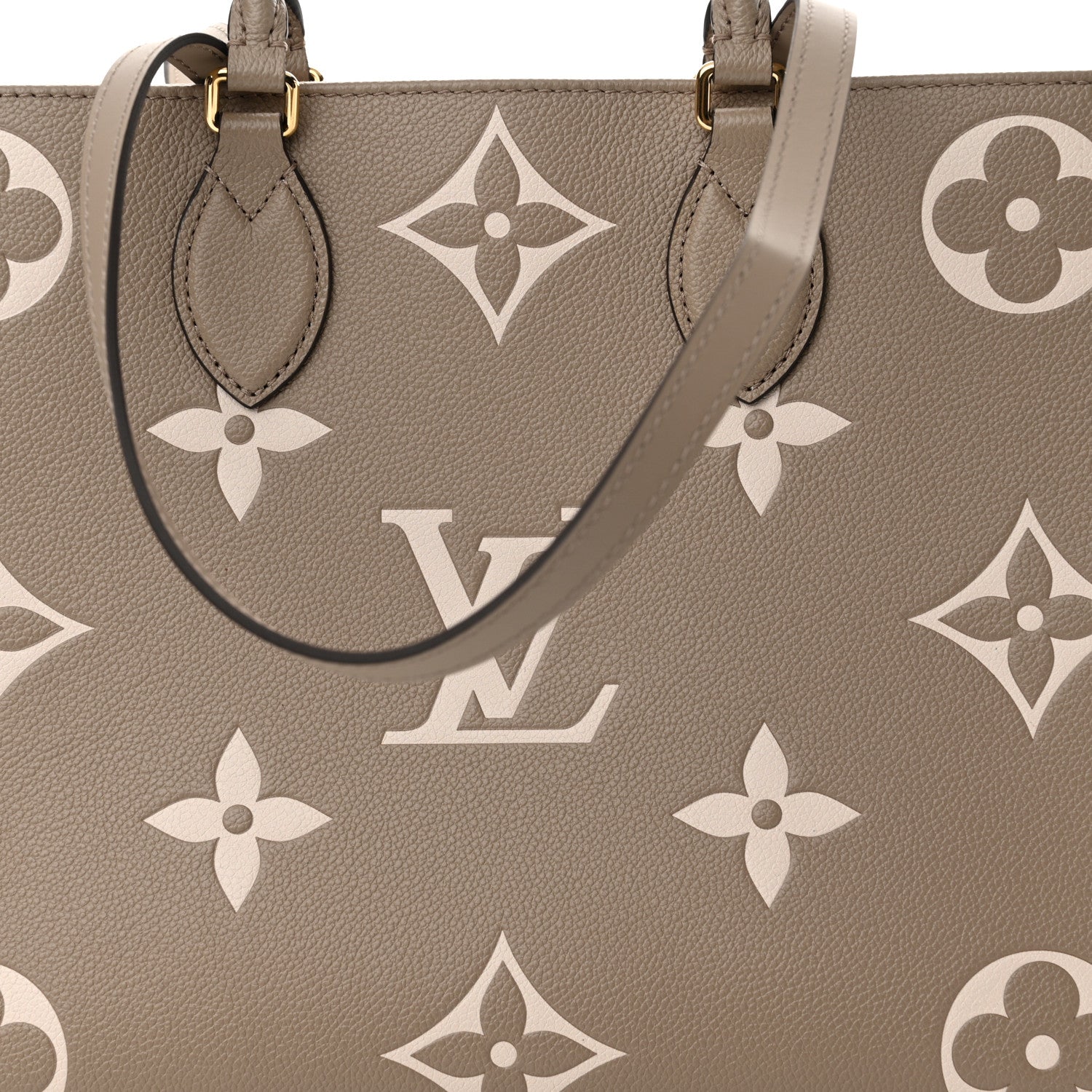 Louis Vuitton Empreinte Monogram Giant Onthego MM Tourterelle Creme 7 of 10