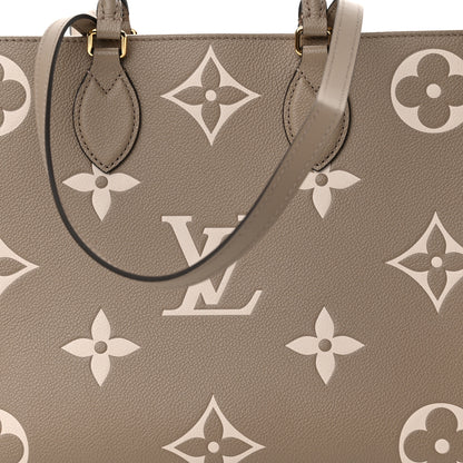 Louis Vuitton Empreinte Monogram Giant Onthego MM Tourterelle Creme 7 of 10