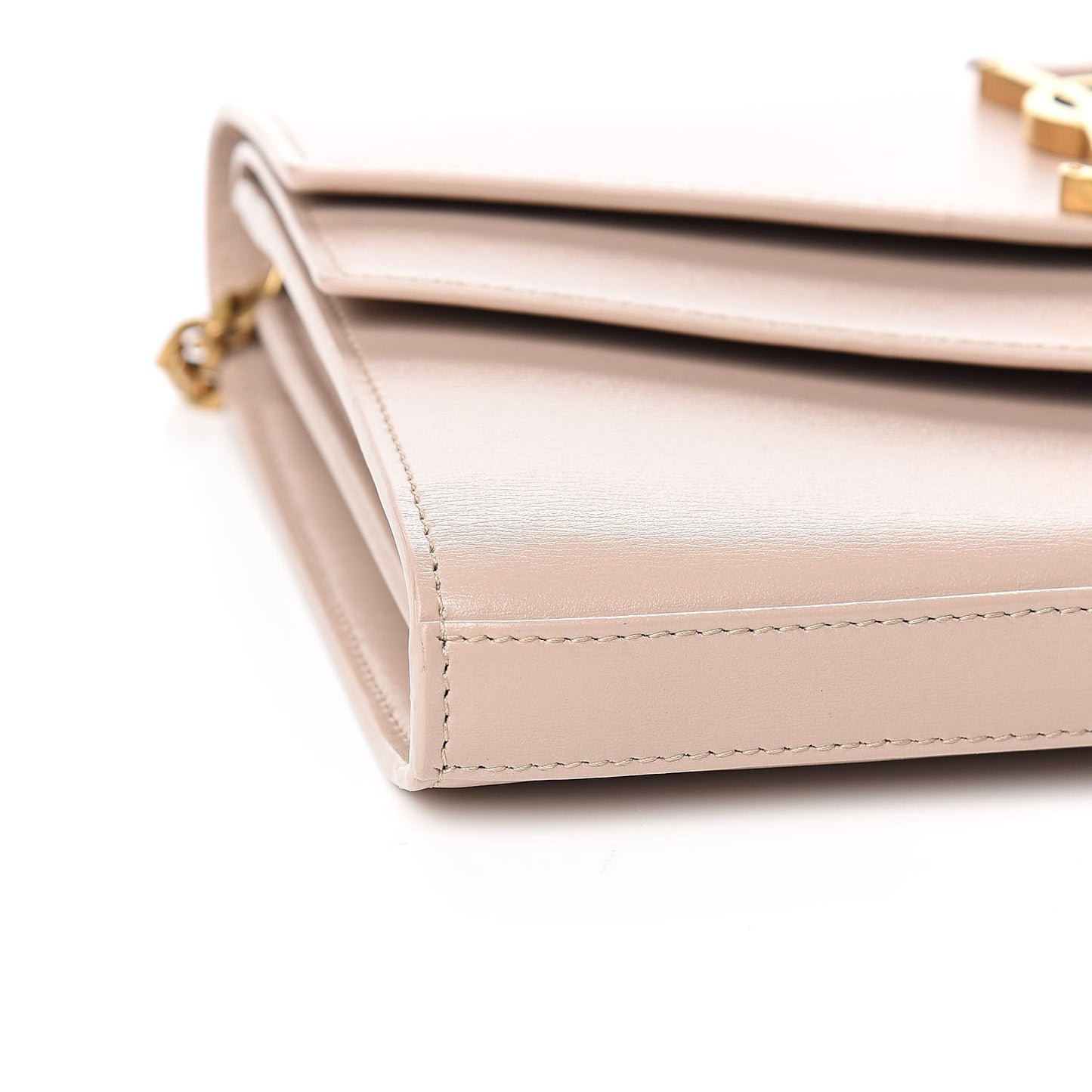 Smooth Calfskin Monogram Sulpice Chain Wallet Light Natural