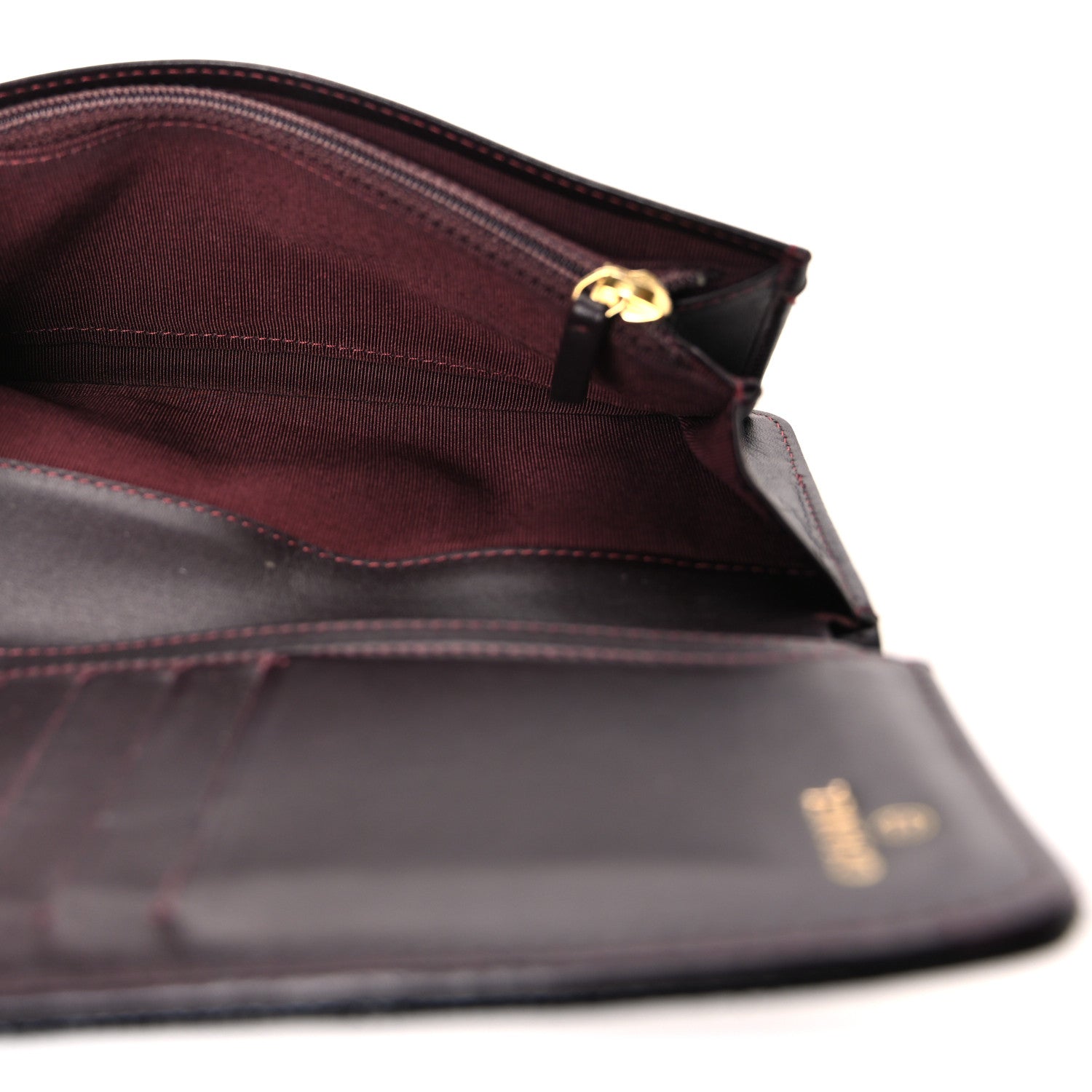 Chanel Caviar Quilted Yen Wallet Black 5 of 10