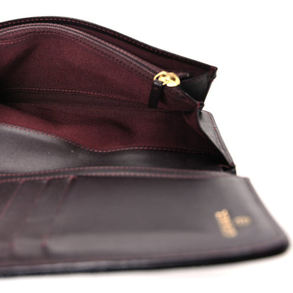 Chanel Caviar Quilted Yen Wallet Black 5 of 10
