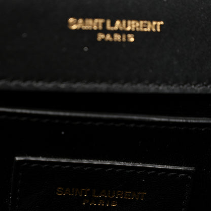 Saint Laurent Smooth Calfskin Medium Classic Monogram Kate Satchel Black 5 of 11