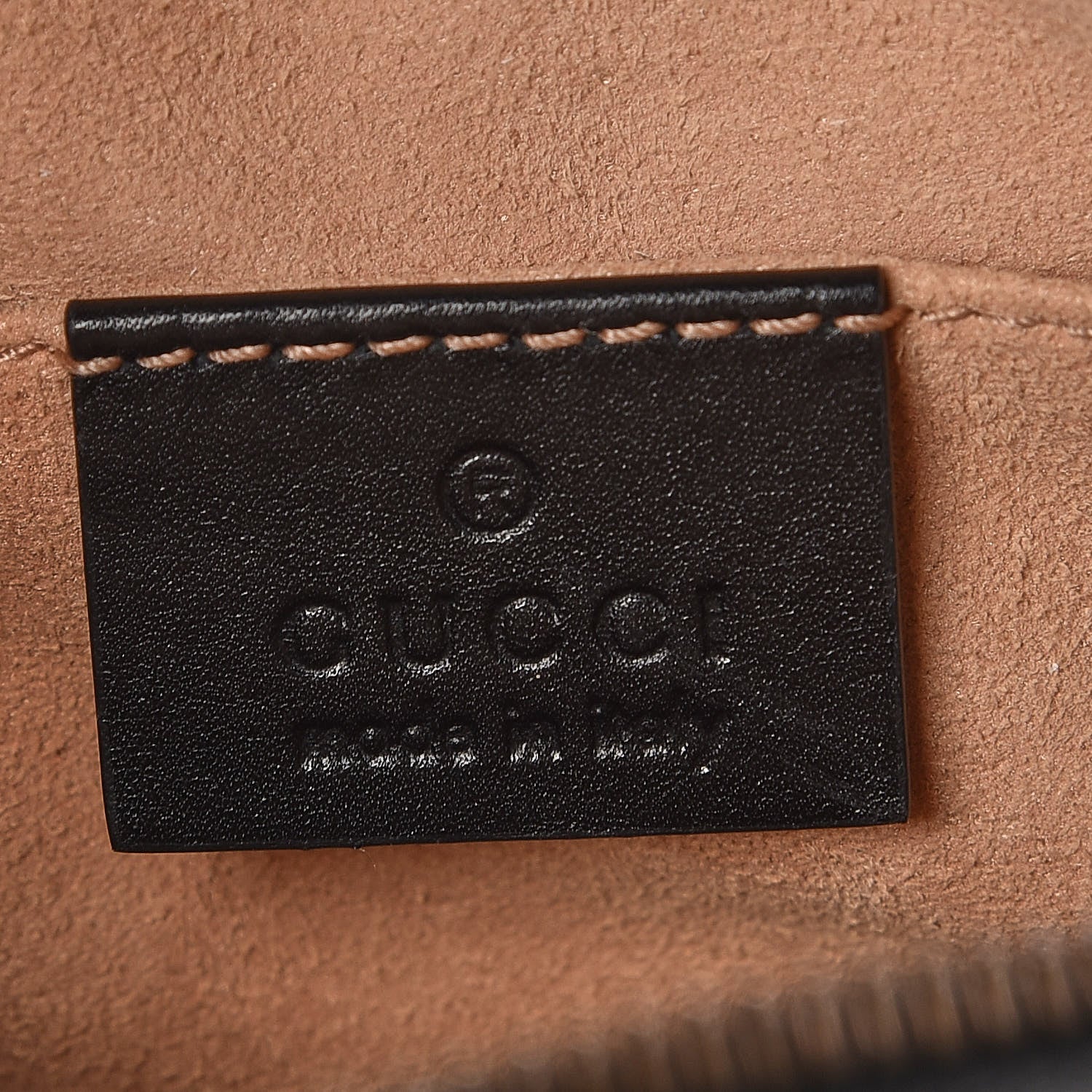 Gucci Calfskin Matelasse GG Marmont Belt Bag 95 38 Black 6 of 7