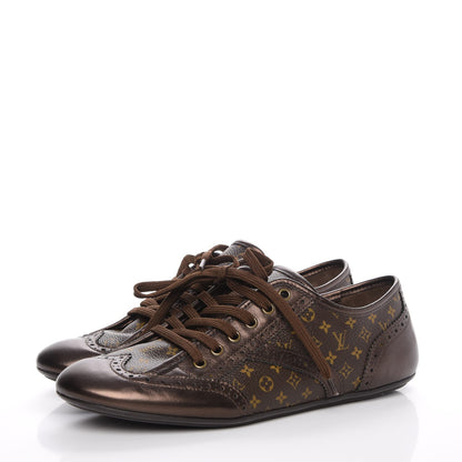 Louis Vuitton Calfskin Monogram Lyrics Sneakers 37.5 3 of 12