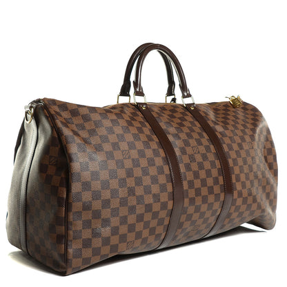 Louis Vuitton Damier Ebene Keepall Bandouliere 55 3 of 8