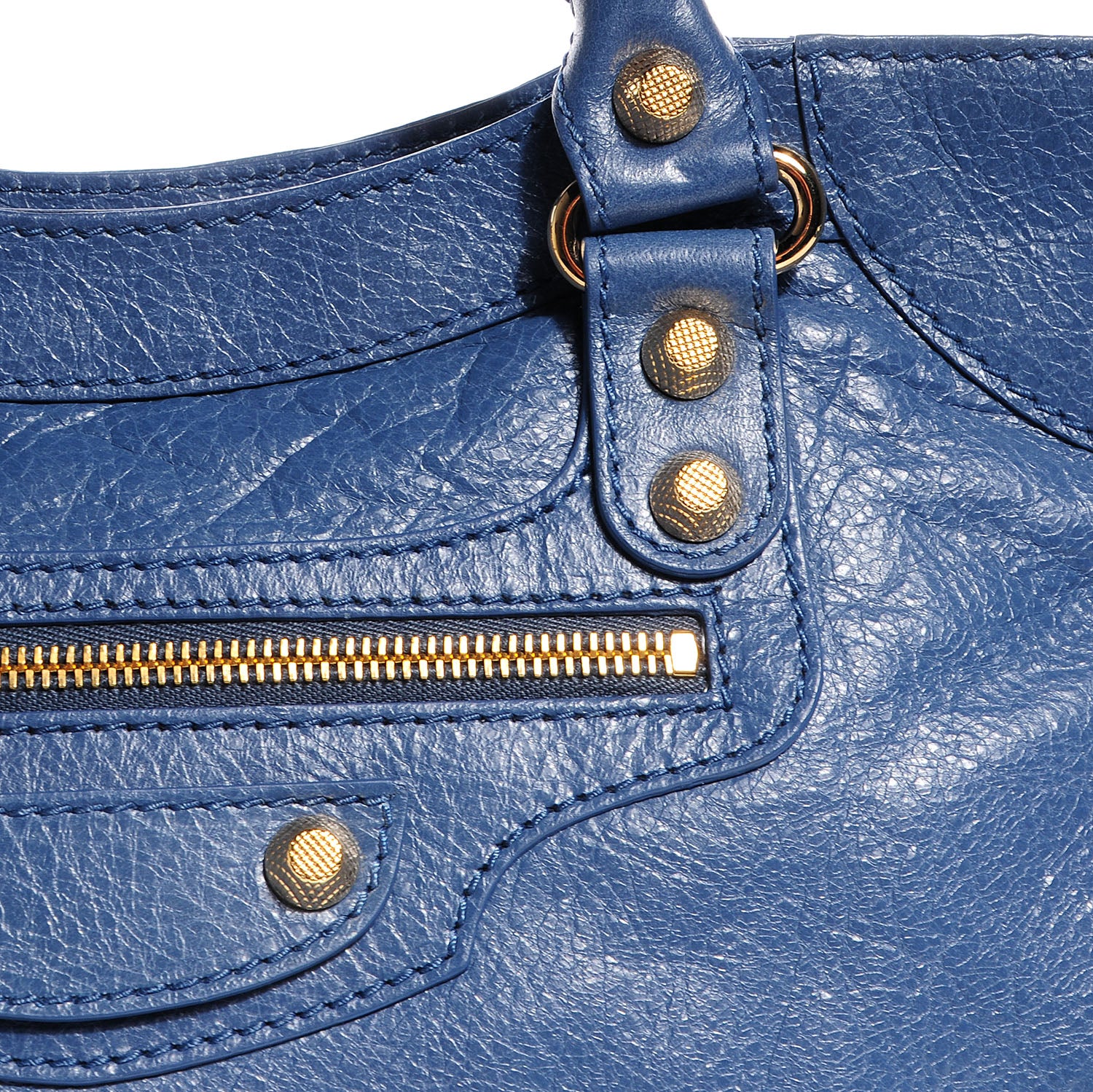 Balenciaga Agneau Giant 12 Gold Hardware Velo Bleu Persan 8 of 15