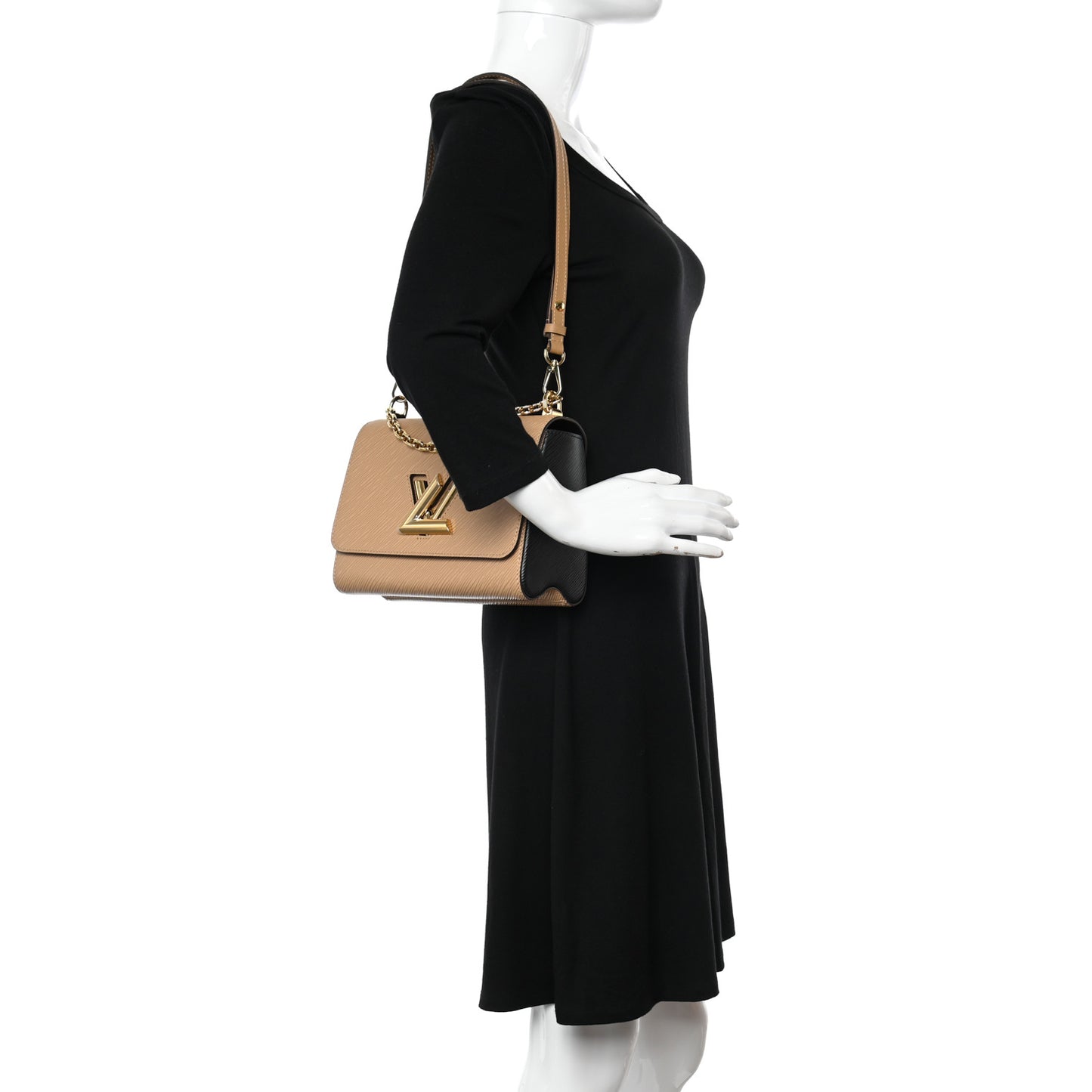 Epi Twist Shoulder Bag MM Camel