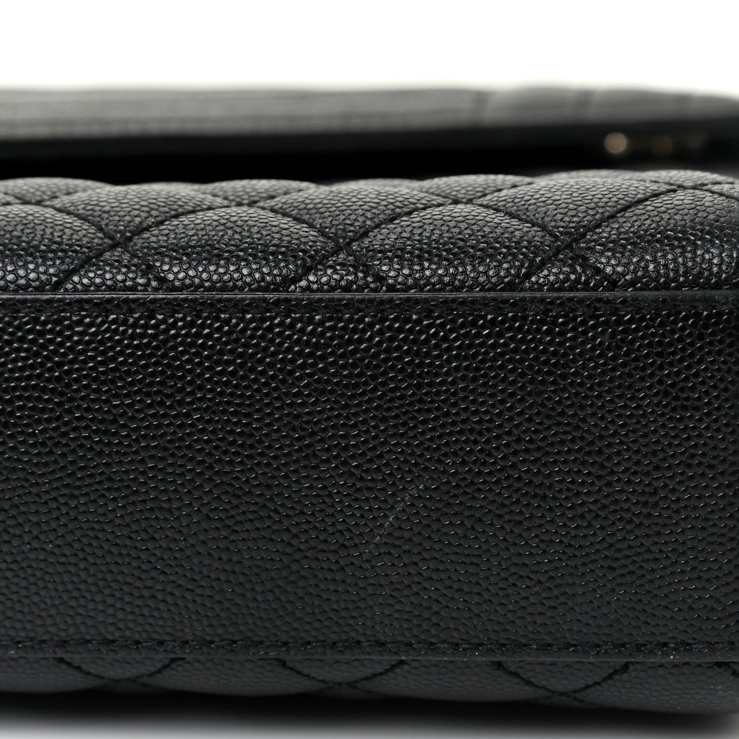 Saint Laurent Grain De Poudre Textured Mixed Matelasse Large Triquilt Monogram Satchel Black 24 of 31