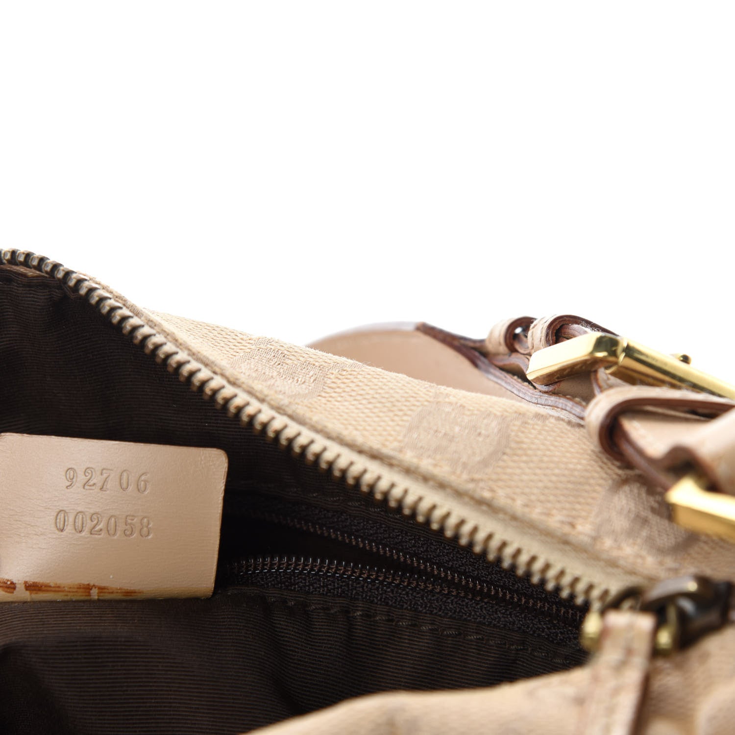 Gucci Monogram Shoulder Bag Beige 10 of 11
