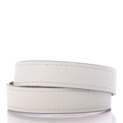 Hermes Swift Kelly Double Tour Bracelet T2 White 3 of 6