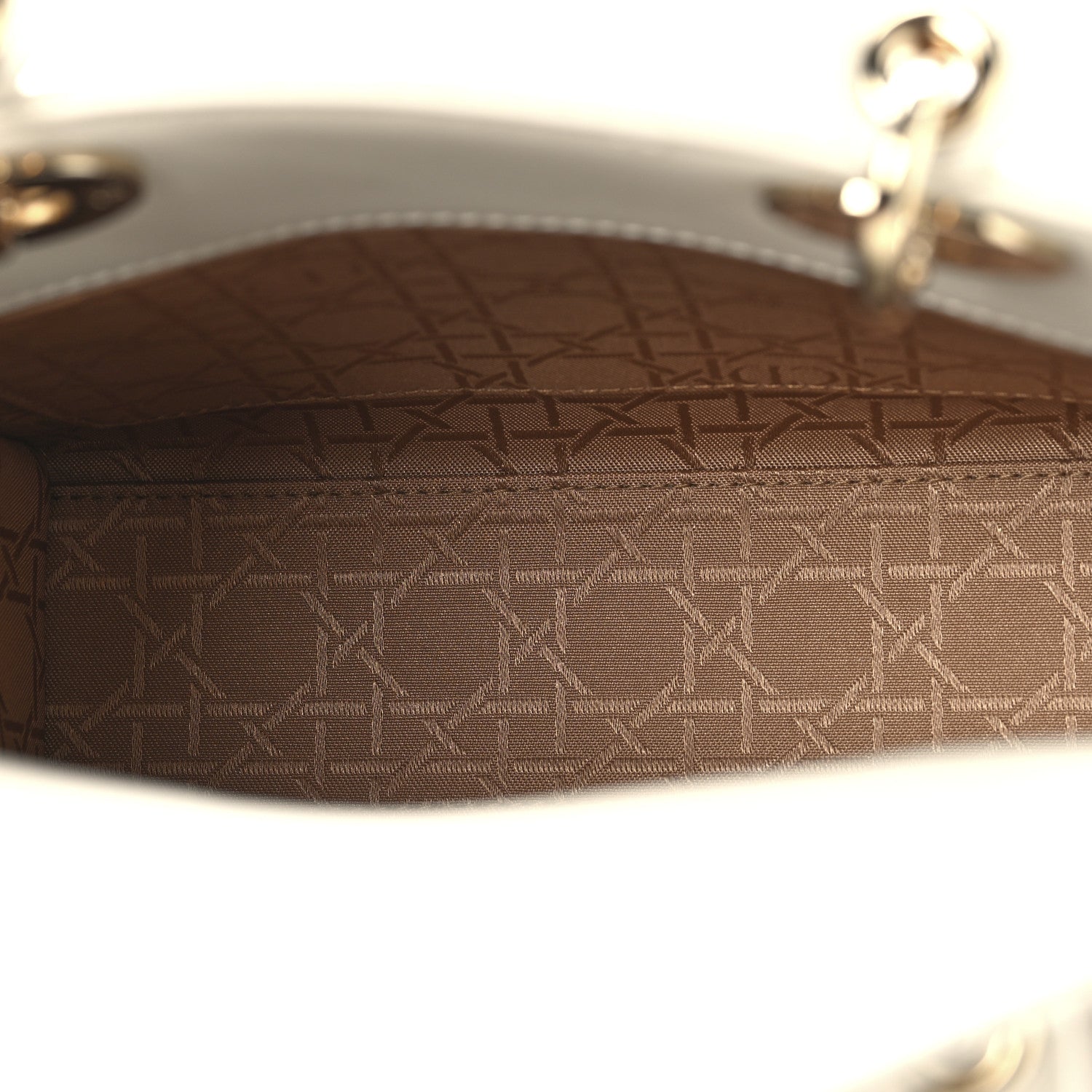 Christian Dior Lambskin Cannage Small My ABCDior Lady Dior White 5 of 10