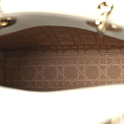 Christian Dior Lambskin Cannage Small My ABCDior Lady Dior White 5 of 10