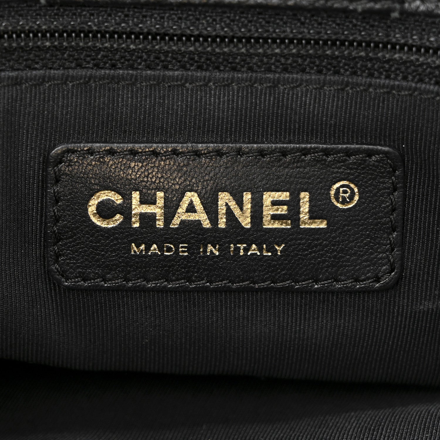 Chanel Calfskin Cerf Executive Shopper Tote Black 6 of 10