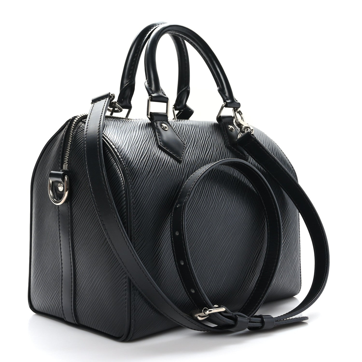 Louis Vuitton Epi Speedy Bandouliere 25 Black 4 of 11