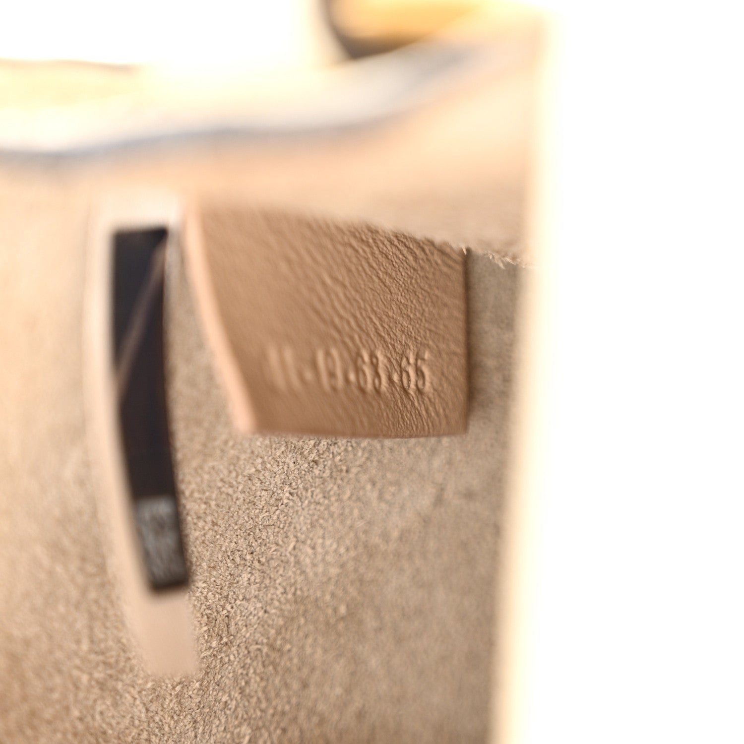 Chloe Calfskin Suede Small Nile Bracelet Bag Off White 7 of 13