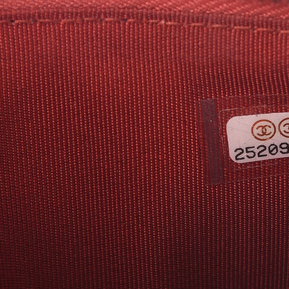 Chanel Caviar Quilted Flat Wallet Pouch Red 7 of 8
