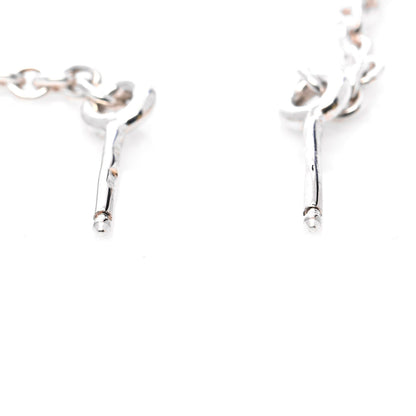 Hermes Sterling Silver Farandole Drop Earrings 4 of 5